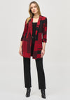 Joseph Ribkoff Mix Pattern Blazer Style Jacket, Red & Black