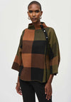 Joseph Ribkoff Check Dolman Sleeve Jumper, Multi