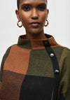 Joseph Ribkoff Check Dolman Sleeve Jumper, Multi