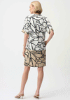 Joseph Ribkoff Abstract Print Shirt Dress, White