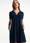 Joseph Ribkoff Sport Polo Collar Trapeze Dress, Navy