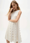 Joseph Ribkoff Sleeveless Knit Aline Dress, White