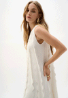 Joseph Ribkoff Sleeveless Knit Aline Dress, White