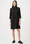 Joseph Ribkoff Scuba Jersey Funnel Neck Dress, Black