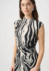 Joseph Ribkoff Zebra Wrap Pencil Dress, Black