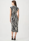 Joseph Ribkoff Zebra Wrap Pencil Dress, Black