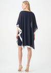 Joseph Ribkoff Chiffon Overlay Mini Dress, Navy