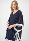 Joseph Ribkoff Chiffon Overlay Mini Dress, Navy