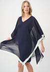 Joseph Ribkoff Chiffon Overlay Mini Dress, Navy