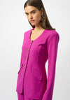 Joseph Ribkoff Crepe Fitted Jacket, Purple