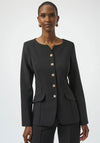 Joseph Ribkoff Twill Fitted Jacket, Black