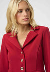 Joseph Ribkoff Scuba Crepe Peplum Blazer, Red