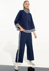 Joseph Ribkoff Sport Striped Trim Jacket, Navy