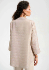 Joseph Ribkoff Foiled Textured Trapeze Jacket, Gold