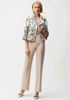 Joseph Ribkoff Faux Suede Printed Swing Jacket, White and Beige