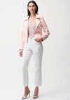 Joseph Ribkoff Foiled Faux Suede Jacket, Pink