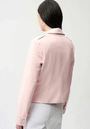 Joseph Ribkoff Foiled Faux Suede Jacket, Pink
