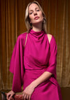 Joseph Ribkoff Satin Cover up Shawl, Magenta Pink