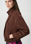 Joseph Ribkoff Edit 57 Faux Suede Short Jacket, Brown