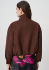 Joseph Ribkoff Edit 57 Faux Suede Short Jacket, Brown