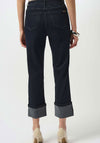 Joseph Ribkoff Rhinestone Turned Hem Jeans, Dark Blue