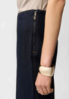 Joseph Ribkoff Culotte Cropped Wide-Leg Jeans, Dark Denim