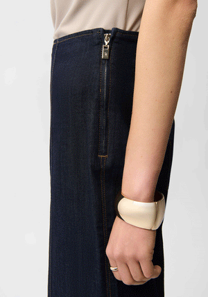 Joseph Ribkoff Culotte Cropped Wide-Leg Jeans, Dark Denim