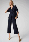 Joseph Ribkoff Culotte Cropped Wide-Leg Jeans, Dark Denim