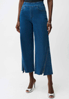 Joseph Ribkoff Rhinestone Culotte Jeans, Blue