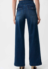 Joseph Ribkoff Button Detail Wide Leg Trousers, Blue
