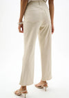 Joseph Ribkoff Repreve® Embroidered Straight Leg Jeans, Beige