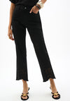 Joseph Ribkoff Repreve® Embroidered Straight Leg Jeans, Black