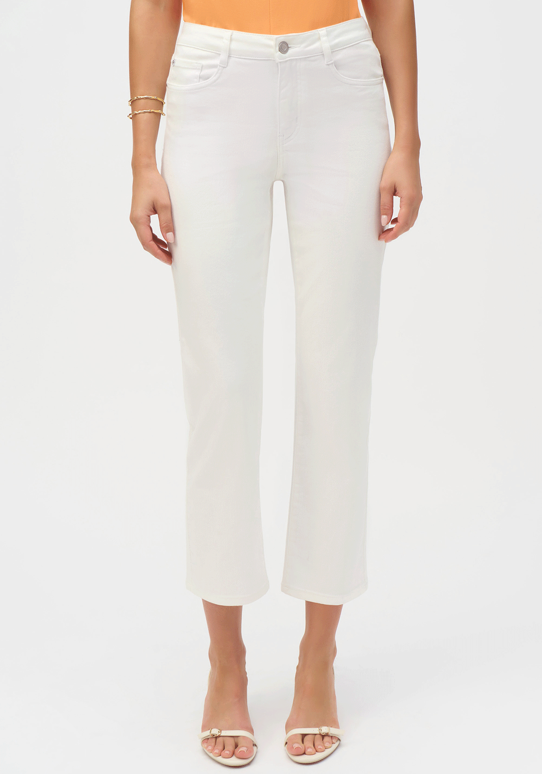 Joseph Ribkoff Margot Straight Leg Jeans, White