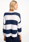 Joseph Ribkoff Sport Striped Crew Neck Jumper, Navy