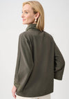 Joseph Ribkoff Knitted Relaxed Half Zip Jumper, Green