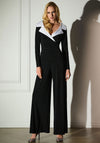 Joseph Ribkoff Silky Knit Wide Leg Jumpsuit, Black