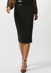 Joseph Ribkoff Buckle Detail Pencil Skirt, Black