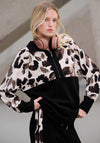 Joseph Ribkoff Scuba Jersey Animal Print Sweatshirt, Black