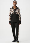 Joseph Ribkoff Scuba Jersey Animal Print Sweatshirt, Black