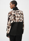 Joseph Ribkoff Scuba Jersey Animal Print Sweatshirt, Black