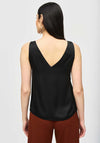 Joseph Ribkoff Satin V Neck Top, Black