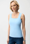 Joseph Ribkoff Square Neck Tank Top, Sky Blue