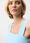 Joseph Ribkoff Square Neck Tank Top, Sky Blue