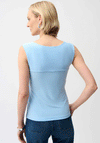Joseph Ribkoff Square Neck Tank Top, Sky Blue