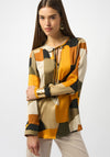 Joseph Ribkoff Abstract Print Satin Top, Multi-Coloured
