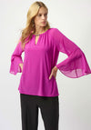 Joseph Ribkoff Chiffon Flare Sleeve Top, Pink