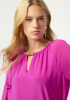 Joseph Ribkoff Chiffon Flare Sleeve Top, Pink