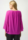 Joseph Ribkoff Chiffon Flare Sleeve Top, Pink