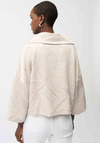 Joseph Ribkoff Textured Satin Collar Jacket, Champagne