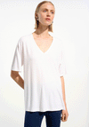 Joseph Ribkoff Sport V Neck Top, White